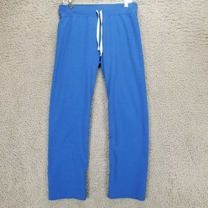 Figs Pants Womens Small Blue Stretch Mid Rise Drawstring Scrub